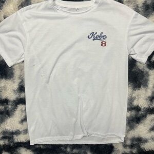 White Kobe 8 Men's Short Sleeve Tee